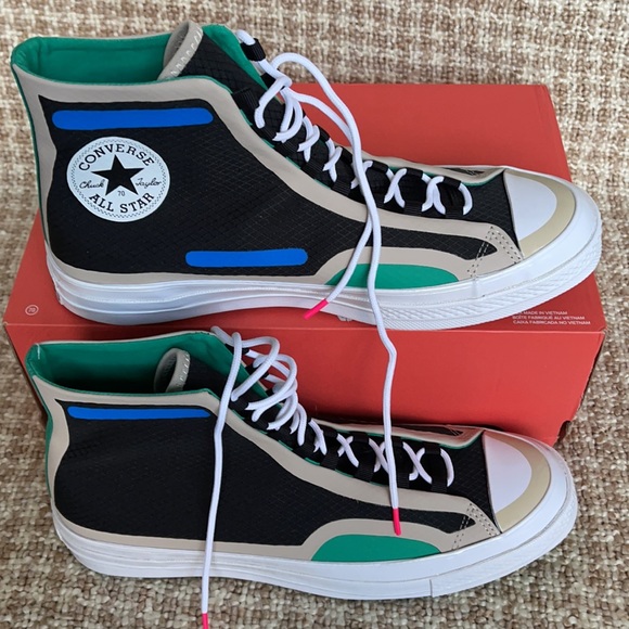 Converse Chuck 70 - Trail Hi Black/String/Digital Blue MEN`S - Picture 2 of 16